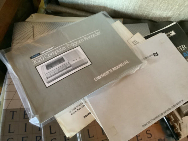Vtg Timex Sinclair 1500 Personal Home Computer w Power Supply Manual Tape & More