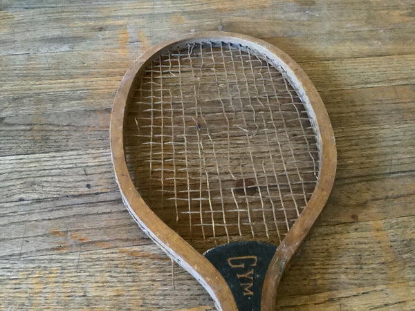 RARE ANTIQUE vintage  DIAMOND WOOD TENNIS RACKET racquet early 1900s