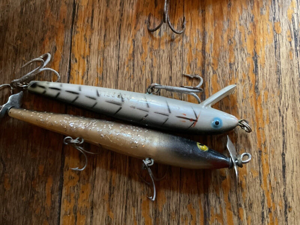 Lot  21 vtg red fin Cordell mann’s shadrac Ross boss Lures 13  unmarked