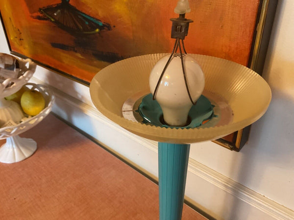 Vintage Lightolier MCM Gerald Thurston Table Lamp with shade mid century retro