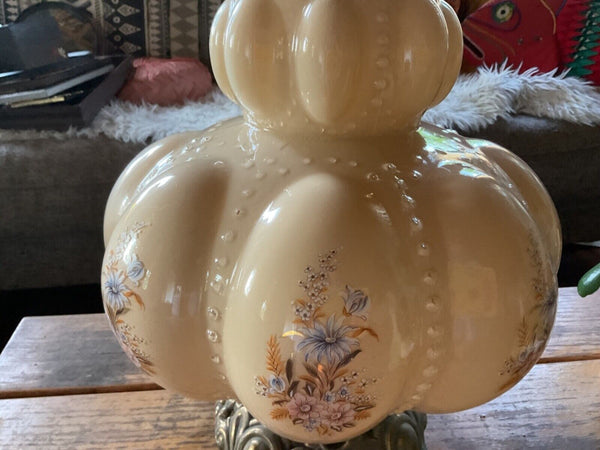 Vtg Hollywood Regency MCM mid century Table Lamp  Bubble Glass Carl Falkenstein