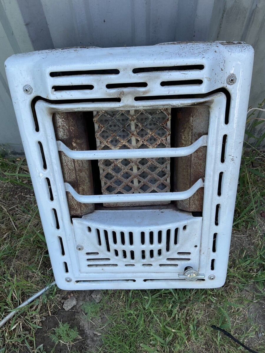 Electric Antique Gas Heater Porcelain Space Heater Old Vintage