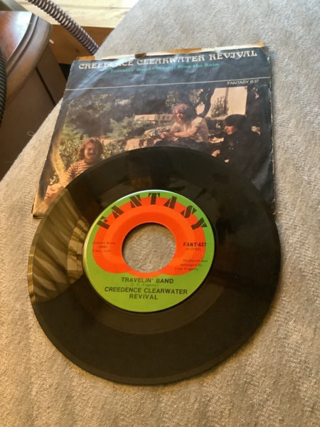 45 rpm Record Creedence Clearwater Revival Hey Tonight/Seen Rain Fantasy 655
