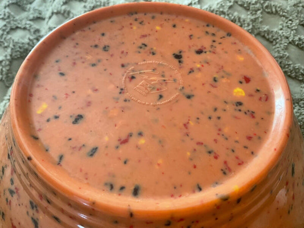 Rachel Ray Speckled Confetti Bowl Orange Melamine Garbage Bowl 10"