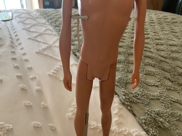Vintage Barbie Ken Doll MCMLX 1960 Early Flocked Hair Brunette