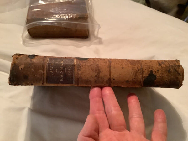 Antique  State of Kansas: Session Laws of 1893  law book State Property