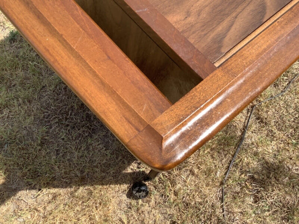 Vtg wood mid Century modern RCA Victor Stereo Console cabinet Radio turn table