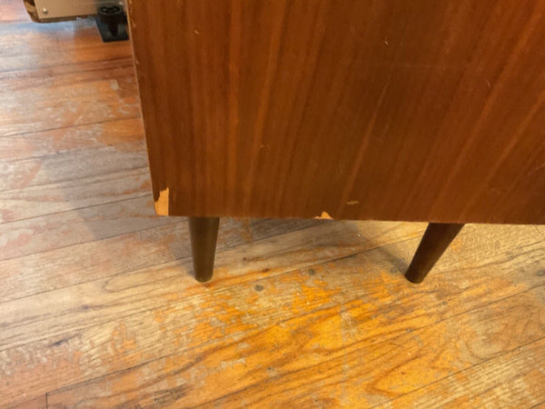 Vtg Ward Furn Mfg Co Mid Century  modern Chest nightstand Tapered legs