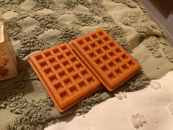 Play Food Fisher Price toy pretend Vintage Waffles with Box
