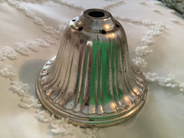 Vtg  metal swag Lamp end finial light part restoration salvage
