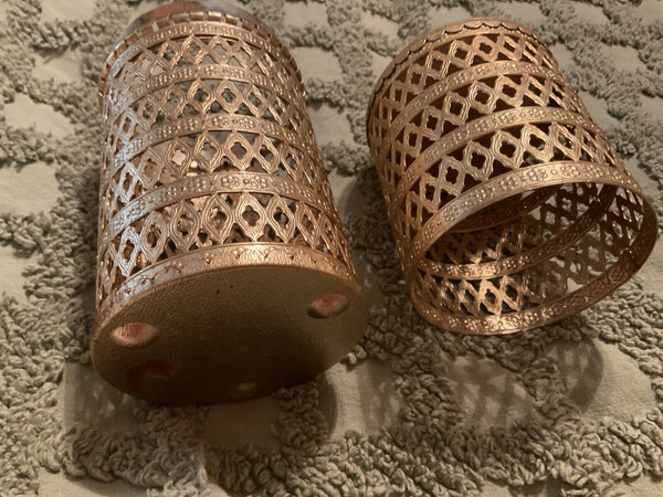 Vtg  MCM Hollywood Regency Style Filigree Vanity Hairspray Can Cover mid century
