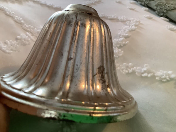 Vtg  metal swag Lamp end finial light part restoration salvage