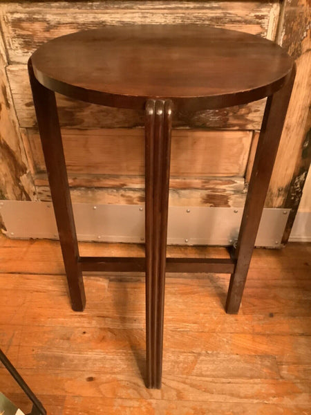 Vtg antique Art Deco wood wooden side end table Plantstand stand plant