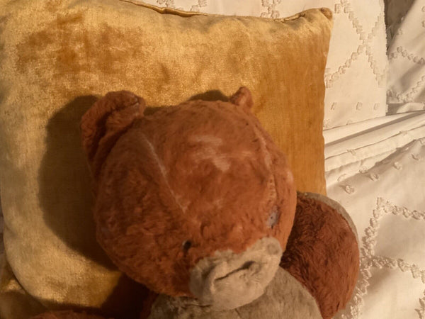 Vintage Carnival Brown teddy Bear  stuffed animal mcm