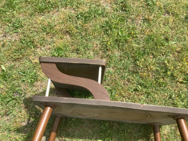Vtg mcm Mid Century modern Modern Step Side Coffee End Table Formica