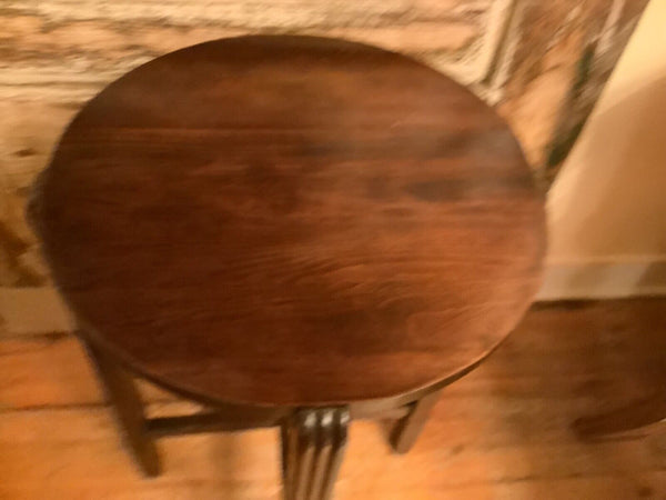 Vtg antique Art Deco wood wooden side end table Plantstand stand plant