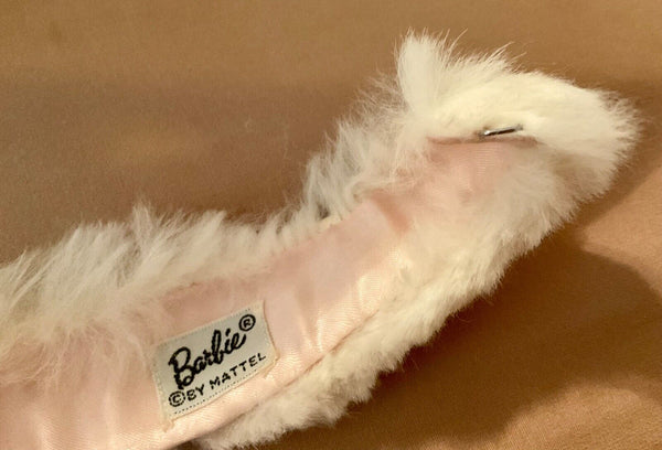 Enchanted Evening #964 White Fur Stole Vintage Barbie 1960s