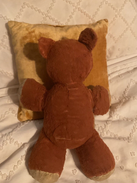 Vintage Carnival Brown teddy Bear  stuffed animal mcm