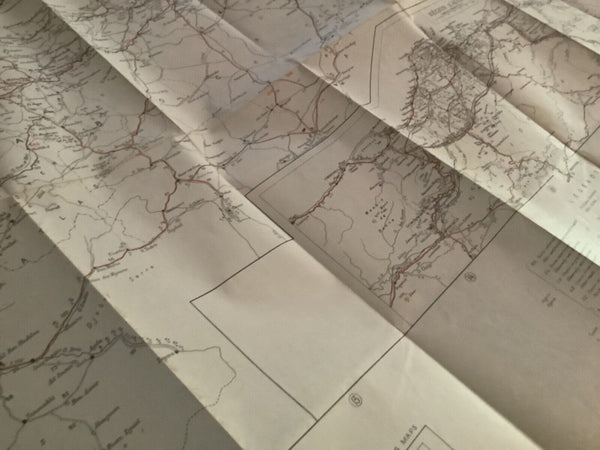 Vtg WWII U.S. Army Military war ROAD MAP West AFRICA 1942 FIRST EDITION no. 151
