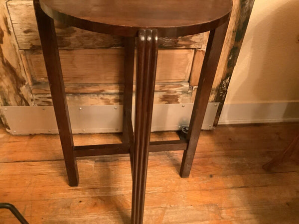 Vtg antique Art Deco wood wooden side end table Plantstand stand plant