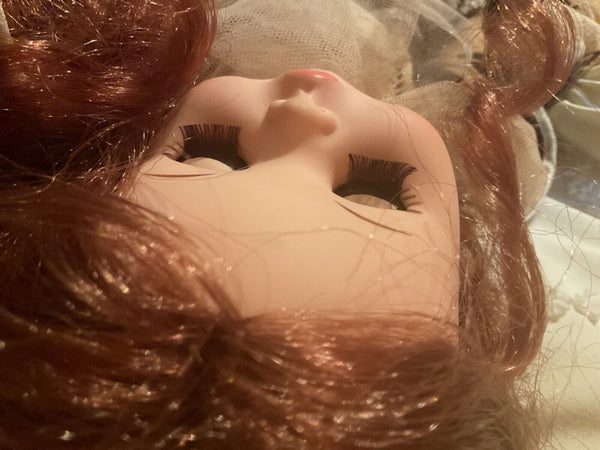 17” Vintage Furga Light Brown/Auburn Italian Doll  1970’s Alta Mode