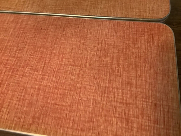 Vtg   pink Chrome Formica Dining kitchen Table Mid Century Modern leaves chairs