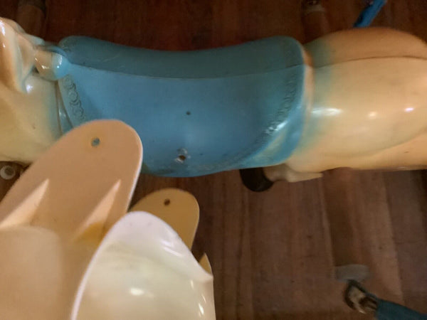 VTG 60s MCM Wonder Horse Rocking Kids Ride On Bouncy Spring Toy Works Perfect VG