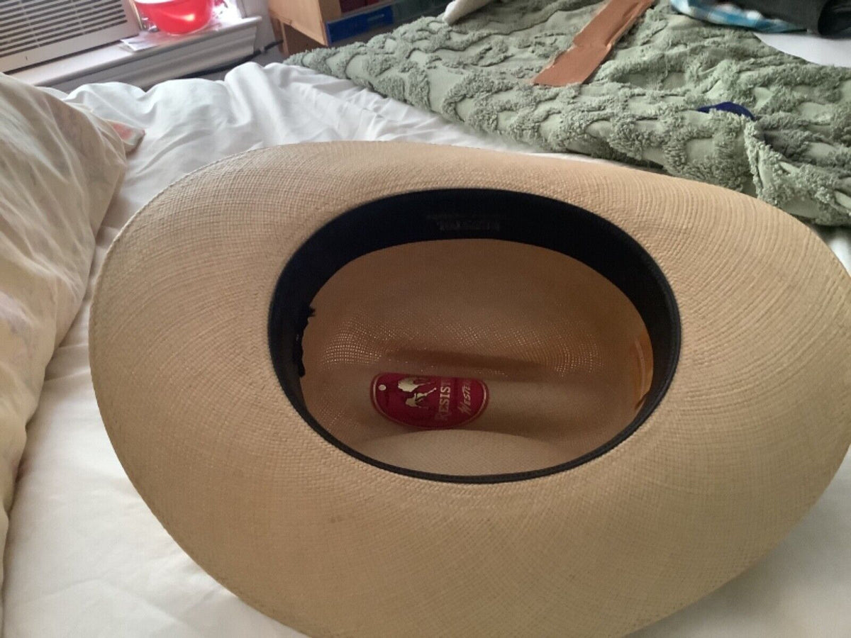 Woman’s resistol Vinylcote  western hat size 7 Resistol Womens 10X Cattleman Long Oval Cowboy Hat 71/8  main image 3