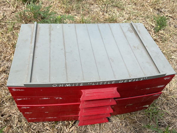 Vtg  Ohmite Little Devils Resistors Cabinet Full Electrical Repair Parts chest