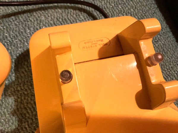 Vintage Western Electric Yellow 500 Desk Phone telephone rotary