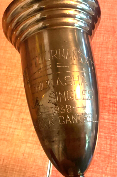 Antique 1930s Beckard Trophy cup jr. singles Chickasha Oklahoma