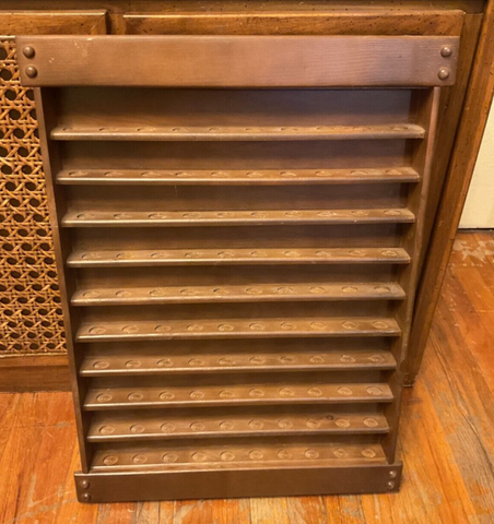 100 Golf Balls Display wall chest Cabinet Case Shelf Wooden  wood 7 Tier Vintage