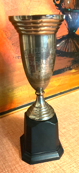 Antique 1930s Beckard Trophy cup jr. singles Chickasha Oklahoma