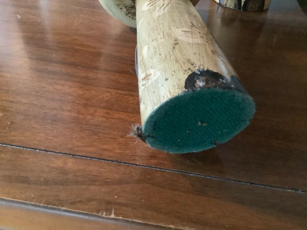 Vtg lot 3 mid century modern retro wood wooden Cat Candleholders candleabra