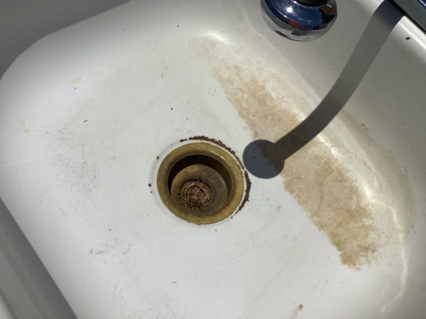 Vtg Steel White Porcelain Enamel Single Basin double Drainboard Farmhouse Sink