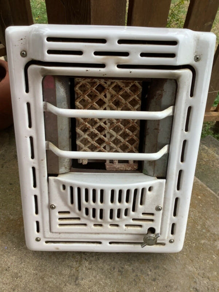 VTG Peerless Natural Gas Wall Heater 8000 BTU White Bathroom Antique Grates