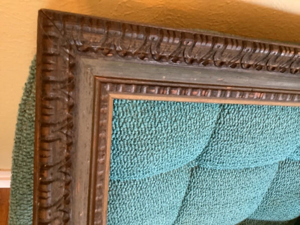 Vintage  mid century Carved Wooden Wood Picture Frame no glass