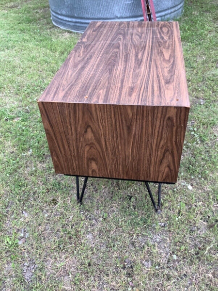 VTG Mid Century Modern Record Cabinet chest Credenza storage hairpin legs retro