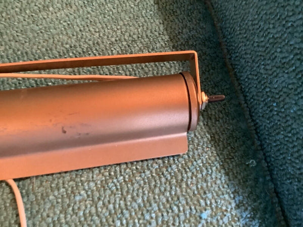 Vtg  double Brass Gold Tone Painting Art Picture Frame Light Lamp Adjustable