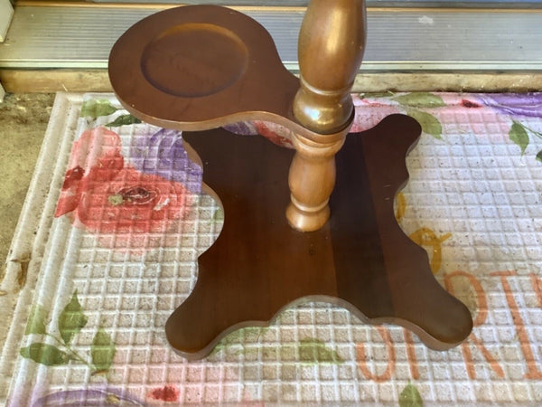 Vintage mid century  70s/80s tiered Wood PLANT STAND BOHO/BUNGALOW mcm modern