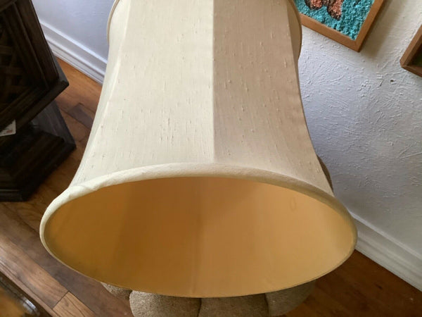 Vtg Mid Century Retro Modern mcm Large Drum Table Lamp Shade