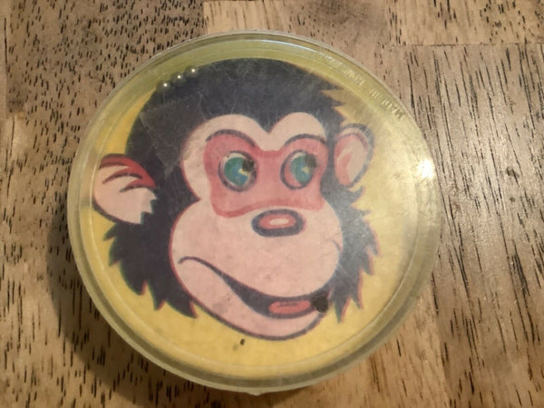 Vtg  Dexterity Puzzle Jiggle Skill Game Round Ball cowboy monkey