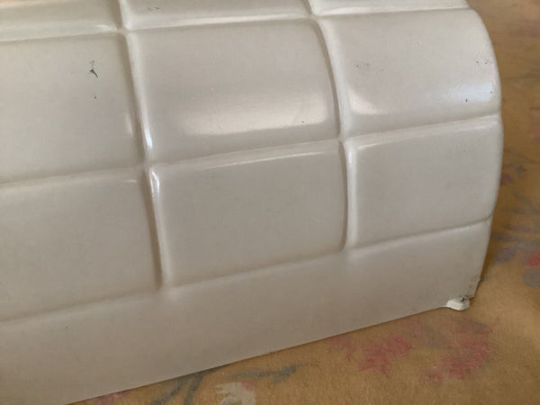 Vtg ANTIQUE ART DECO Slip Shade Bathroom Sconce for Light Fixture milk glass
