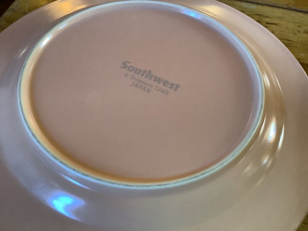 Vtg lot Treasure Craft SOUTHWEST Set of 4 Dinner Plates 10 5/8” Japan