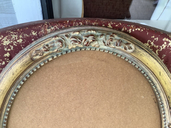 Antique Vtg wood Victorian Oval Picture Frame Portrait  Photo carved Horchow