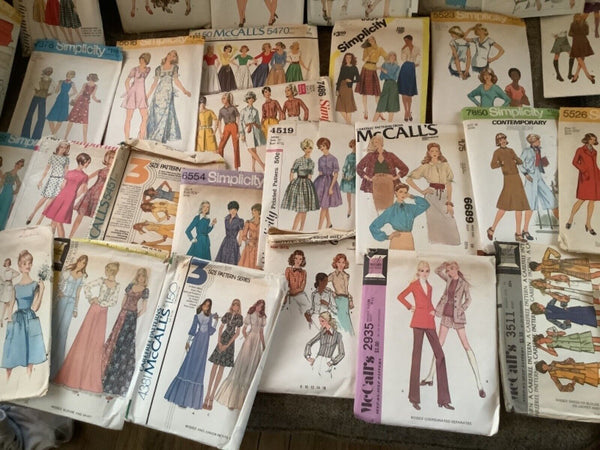 Lot Of 57 VTG 60s 70s Sewing dress Patterns Simplicity MCCall’s Butterick