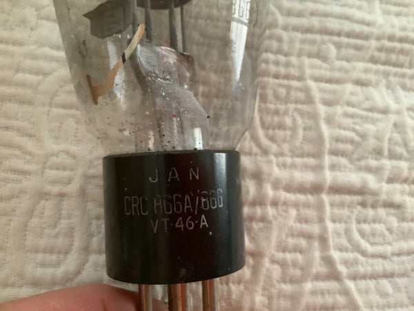Vtg RCA CRC 866A VT-46A JAN Military valve tube rectifier