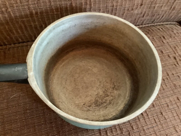 Vintage Club Aluminum Cookware Sauce Pan Pot Lid Turquoise Aqua Blue cookware