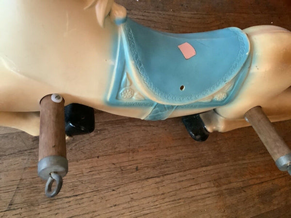 Vtg Wonder Horse Walk R Ride Rocking Horse Mid Century Toy no stand