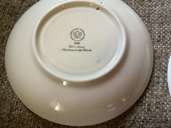 1971 1979 1980 1981 Copenhagen Jule After Christmas Plates Set of 4 Denmark Vtg